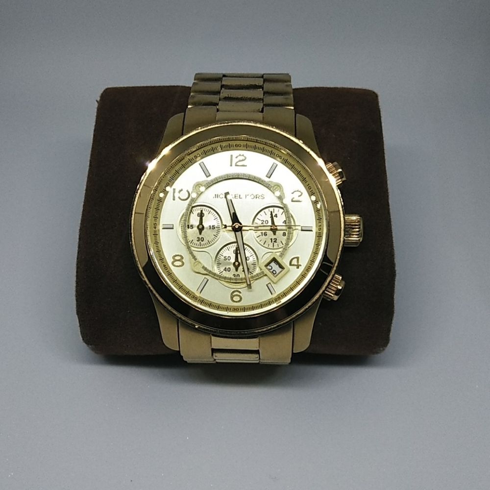 Michael Kors unisex stainless steel Gold-Tone